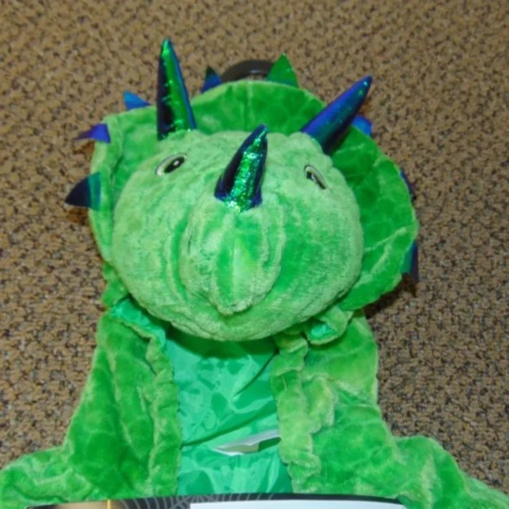 Dinosaur Triceratops 6/12 months Halloween Costume 1 Pc Hooded Jumpsuit Baby